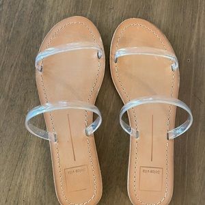 Clear sandals